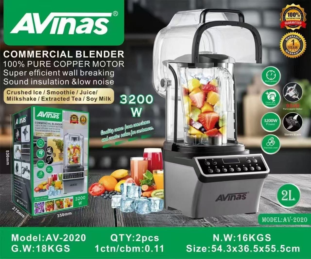 Avinas Sound Proof Blender 3200Watts - N210,000 + FREE DELIVERY