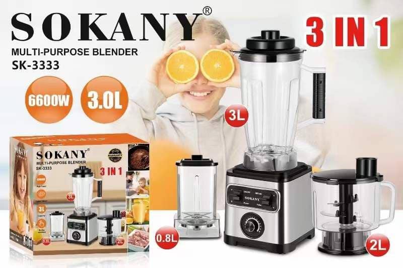 3 IN 1 Sokany Blender - N98,000 + FREE DELIVERY