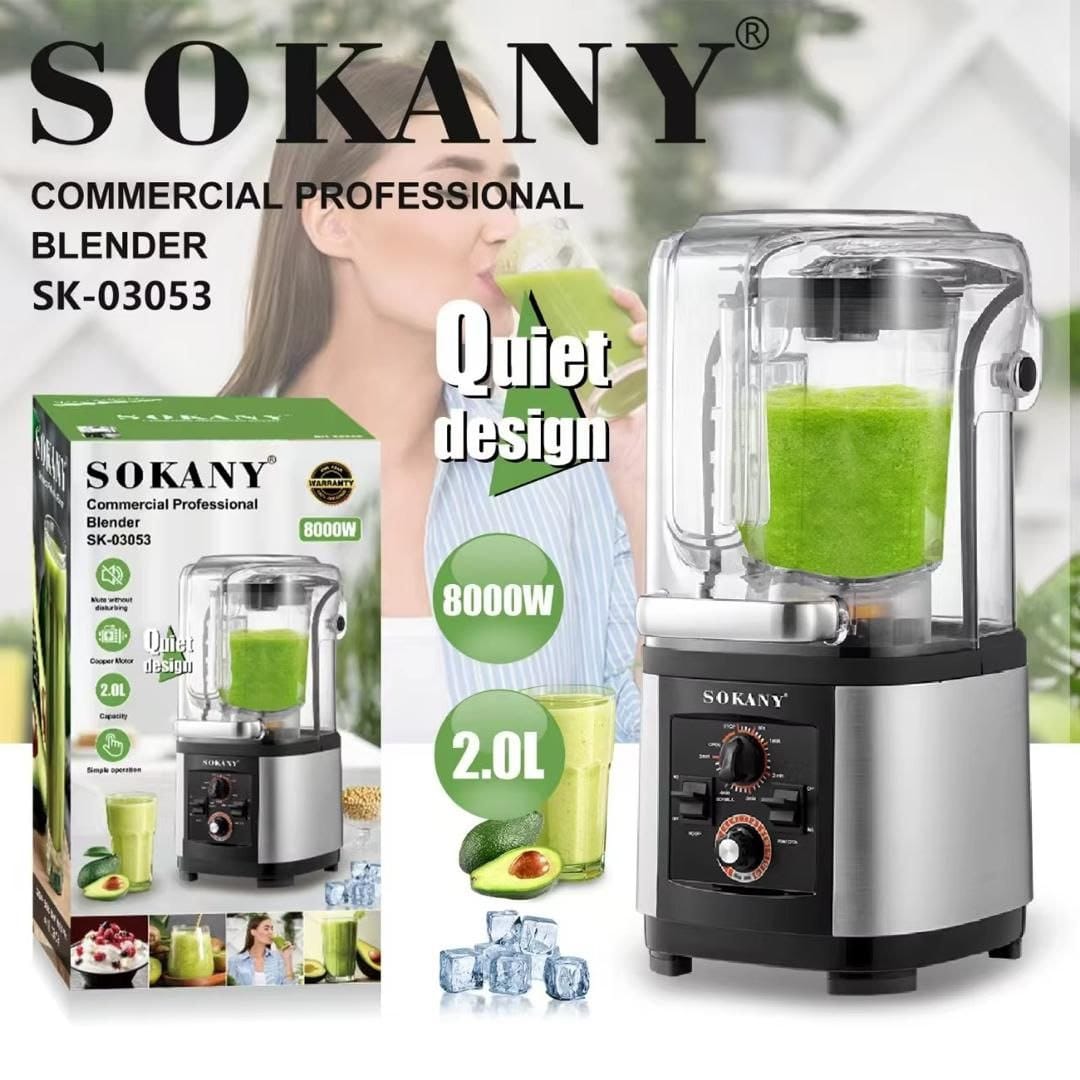 Sokany Commercial Blender 8000Watts - N208,000 + FREE DELIVERY